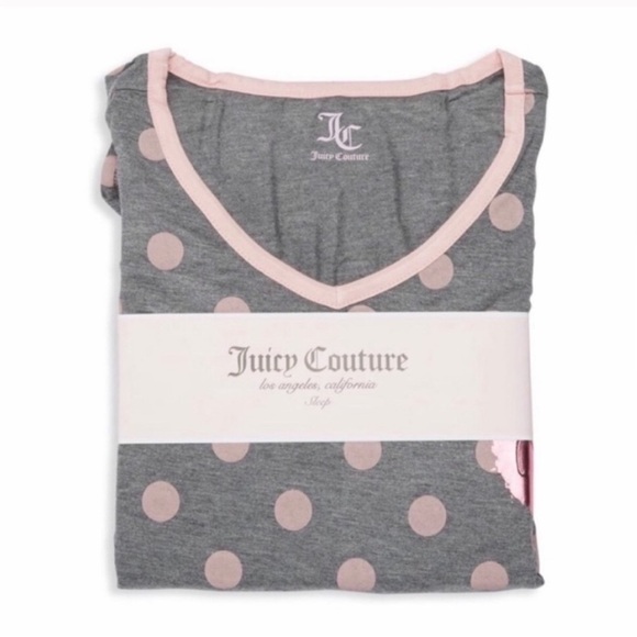 NWT Juicy Couture Summer PJ SET Pink & Gray 🩵price is firm🩵 - Picture 3 of 7